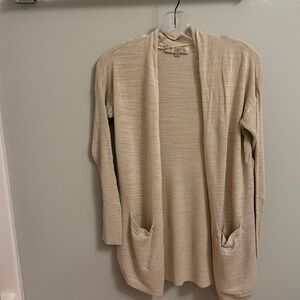 LOFT Beige Knit Cardigan